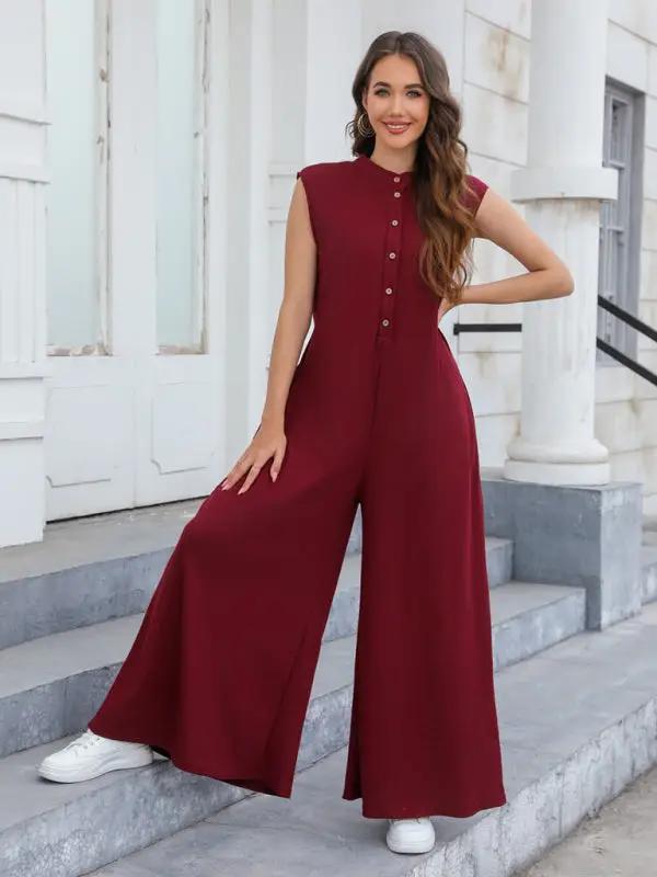 Levoire | Nouveau Décontracté Ample Poches Respirant Pantalons Large Harem Salopette