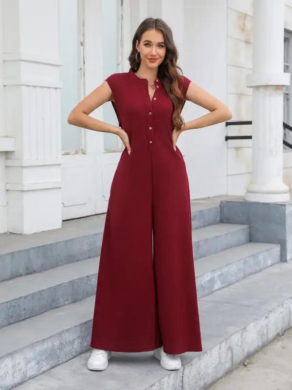Levoire | Nouveau Décontracté Ample Poches Respirant Pantalons Large Harem Salopette