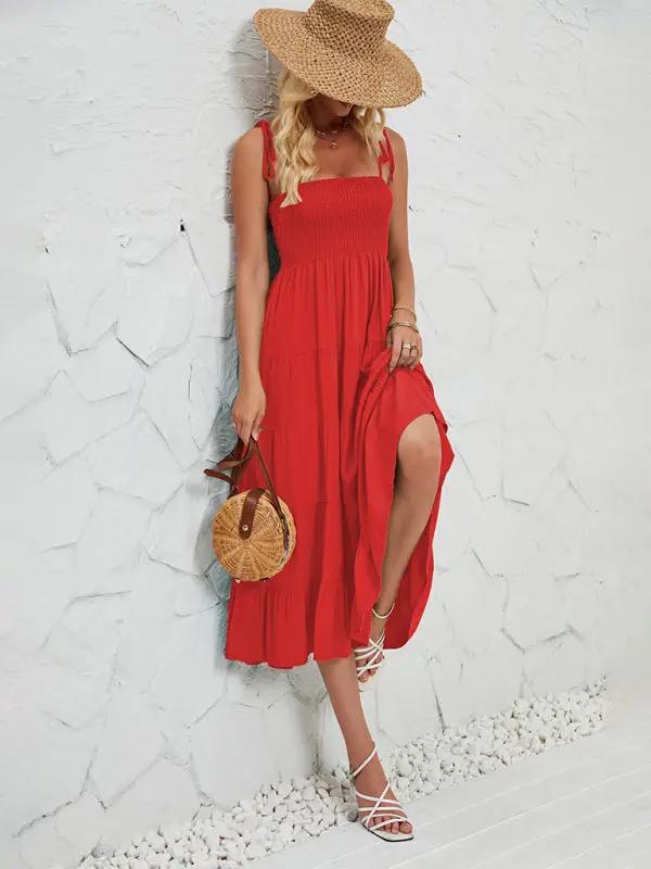 Levoire | Robe longue à bretelles fines sans manches Hottie