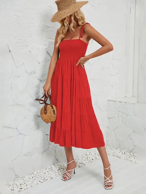 Levoire | Robe longue à bretelles fines sans manches Hottie