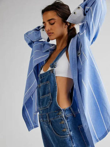 Levoire | Nouveau style combinaison décontractée en denim lâche