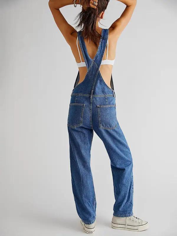 Levoire | Nouveau style combinaison décontractée en denim lâche