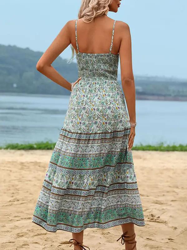 Levoire | Vêtements pour dames style ethnique robe à bretelles