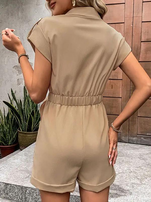 Levoire | Nouvelle combinaison de pendler avec cordon Taille haute combinaison à revers