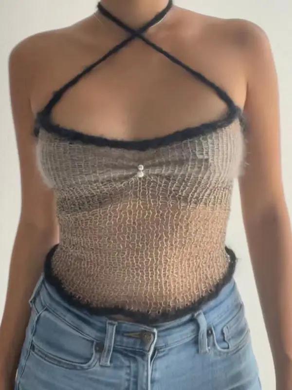 Levoire | Nouveau Top Slim-Fit Couleur Contrastante sexy