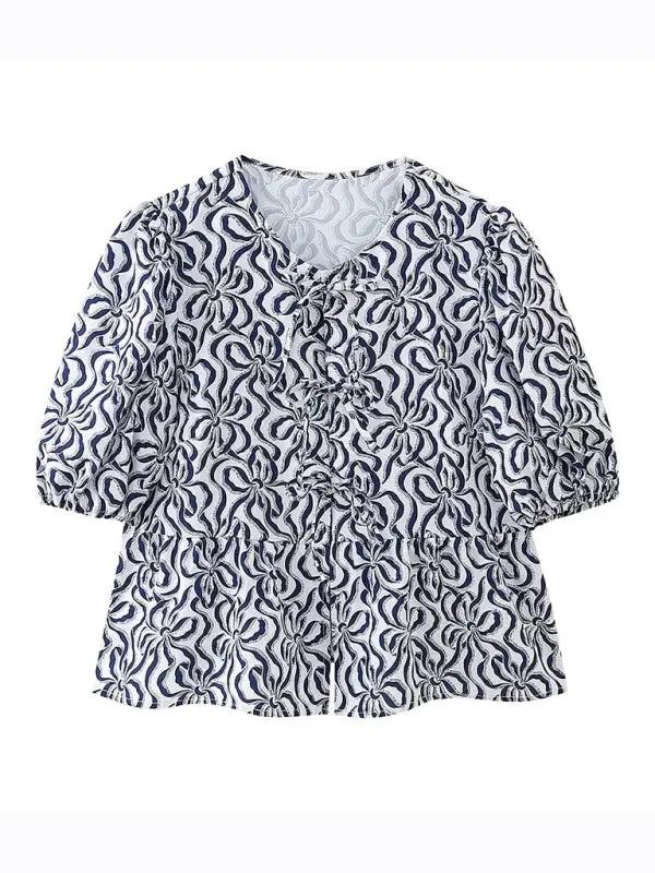 Levoire | Modern, décontracté et polyvalent, chemise à cordon en multicolore Champlain Väri