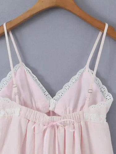 Levoire | Nouvelle robe courte sexy mignonne et propre à bretelles en V