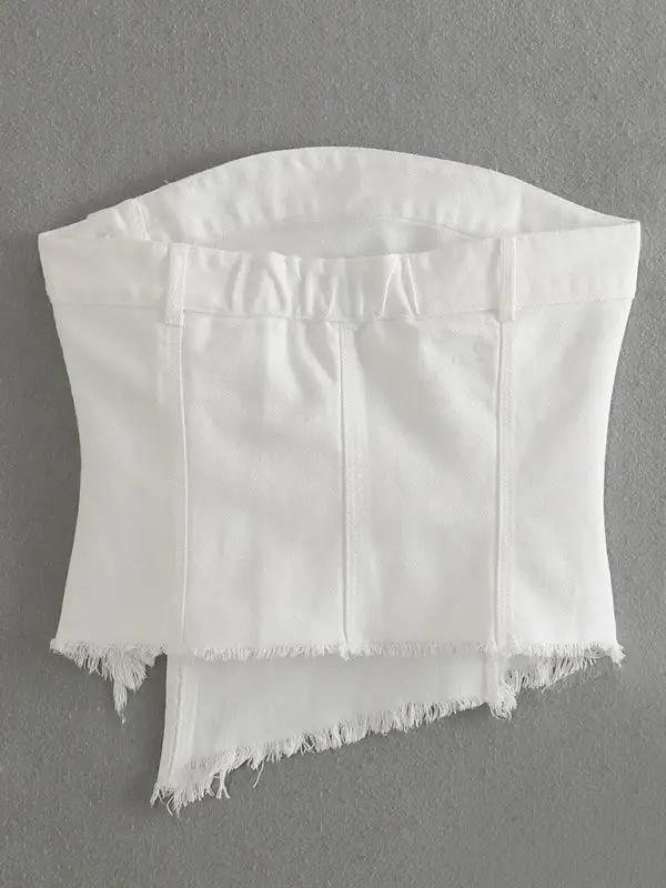 Levoire | Vêtements pour femmes Slim Slim Simple Irregulier Tube Top