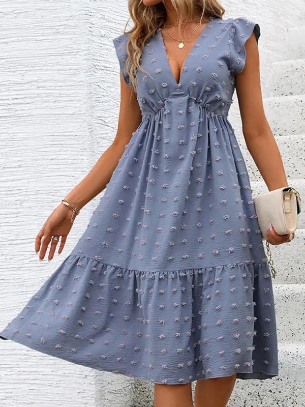 Levoire | Nouvelle robe Jacquard à volants lâche
