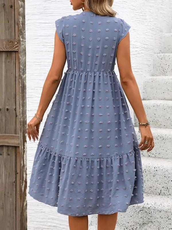 Levoire | Nouvelle robe Jacquard à volants lâche