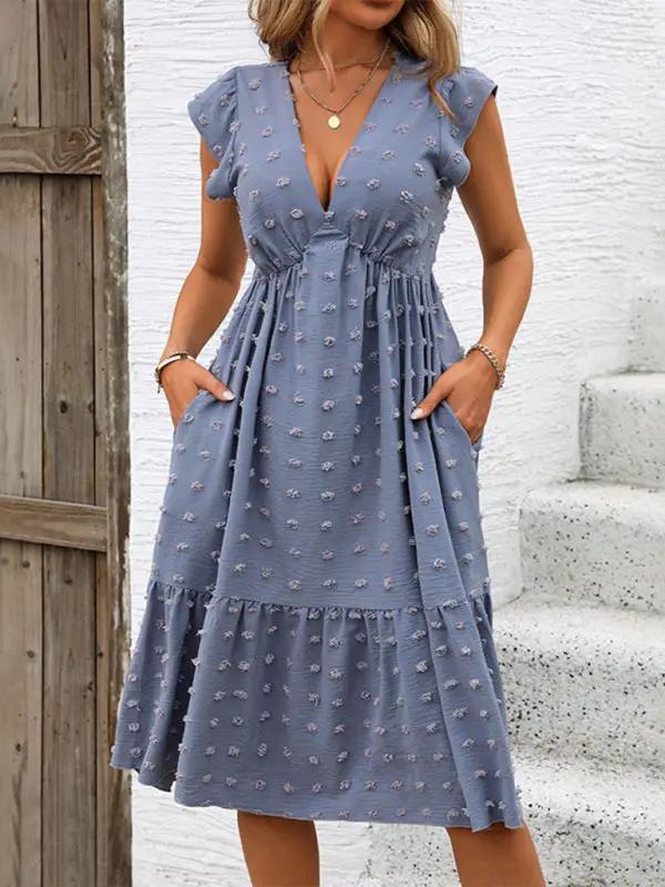 Levoire | Nouvelle robe Jacquard à volants lâche