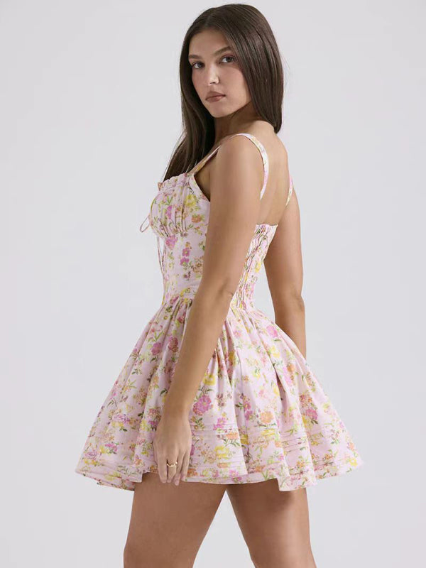 Levoire | Nouvelle robe sexy et élégante avec imprimé floral et bretelles