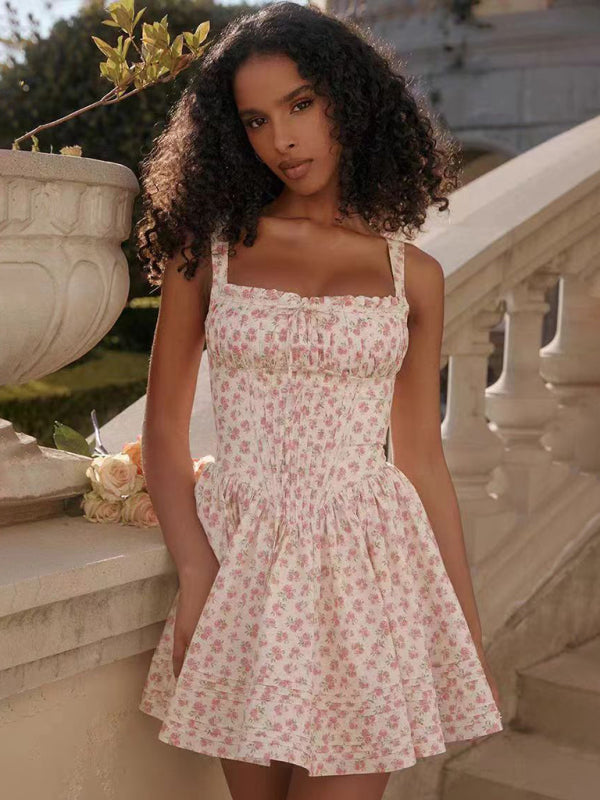 Levoire | Nouvelle robe sexy et élégante avec imprimé floral et bretelles Muster2