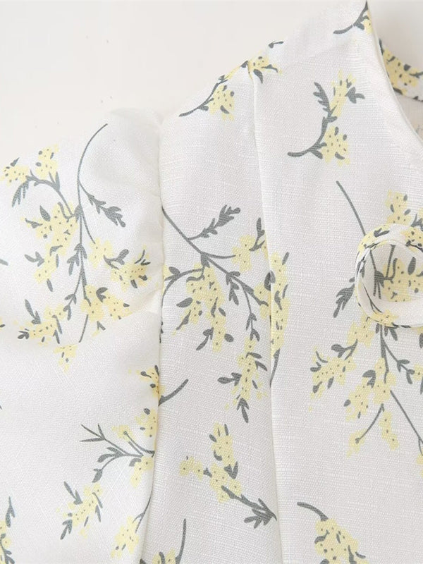 Levoire | Nouvelle nouveauté mode robe à manches ballon sans bretelles mignonne