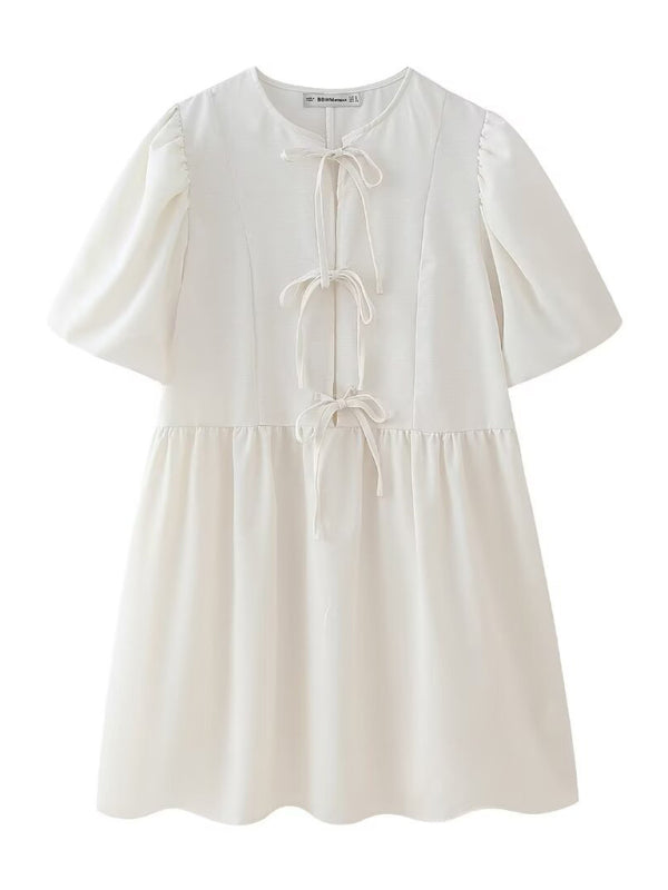 Levoire | Nouvelle nouveauté mode robe à manches ballon sans bretelles mignonne Motif