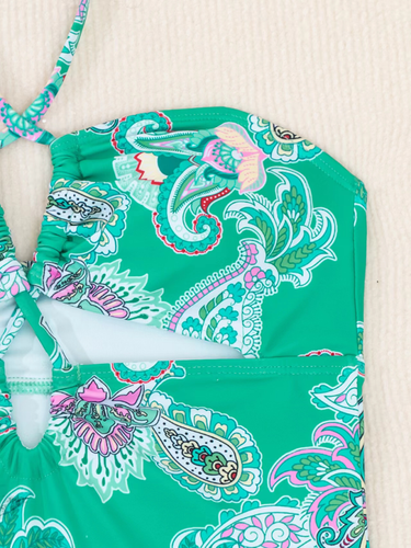 Levoire | Nouveau maillot de bain femme une pièce avec halter et cordon