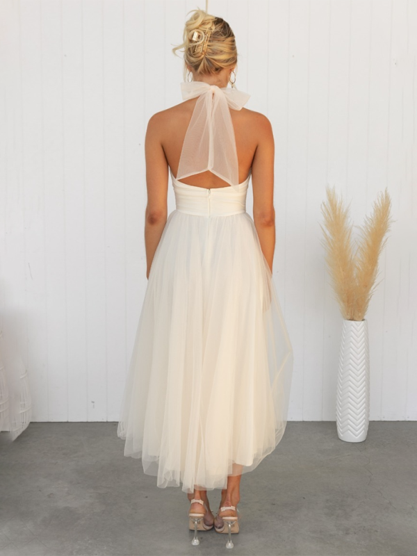 Levoire | Nouveau style col halter en maille robe à col roulé