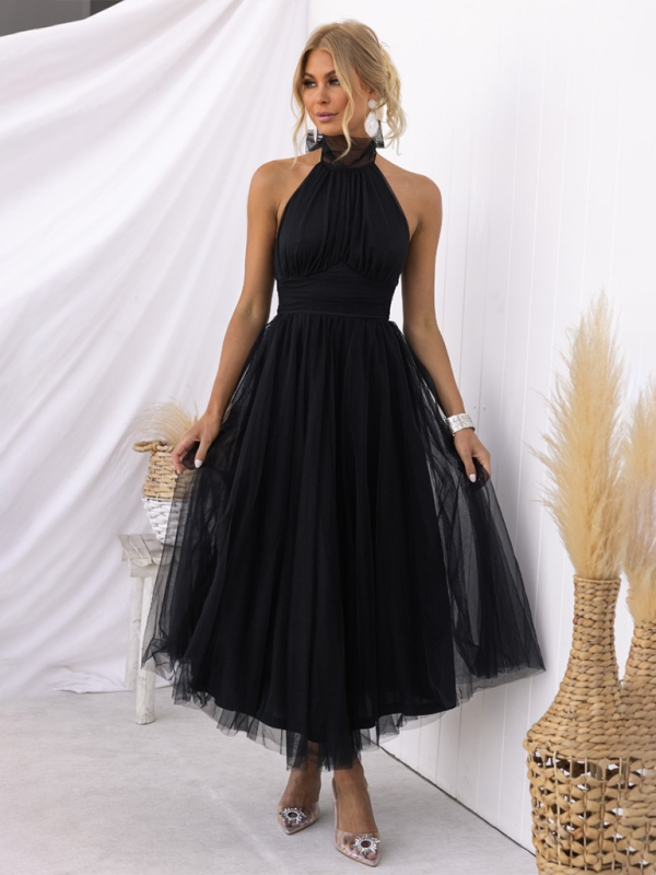 Levoire | Nouveau style col halter en maille robe à col roulé