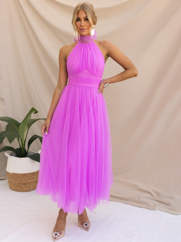 Levoire | Nouveau style col halter en maille robe à col roulé