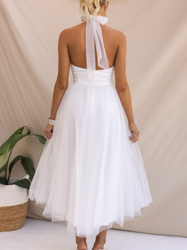 Levoire | Nouveau style col halter en maille robe à col roulé