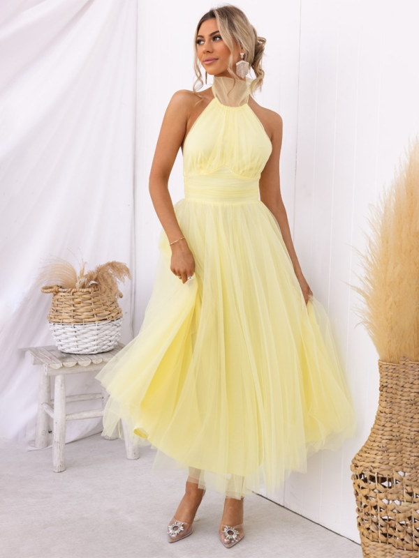 Levoire | Nouveau style col halter en maille robe à col roulé