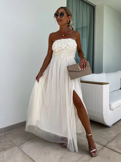 Levoire | Nouvelle robe de fête tendance à fente pour les vacances