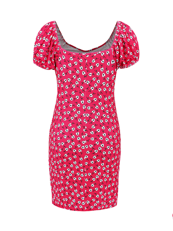 Levoire | Nouveau style polyvalent élégant courte robe fleurie à décolleté en V