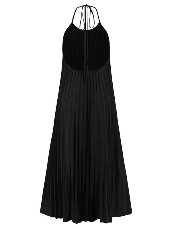 Levoire | Nouvelle robe longue plissée en A de vacances à la plage