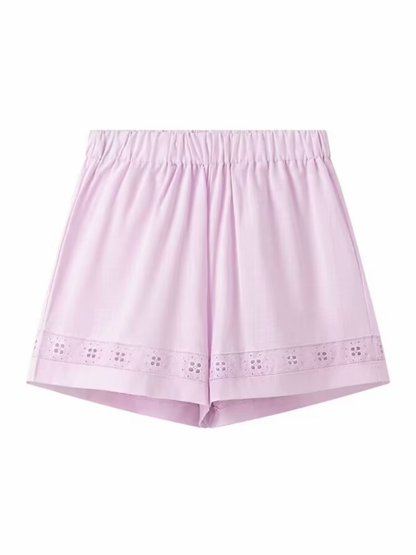 Levoire | Pour femmes Sans manches Chemisier à manches courtes + Pantalon court Ensemble