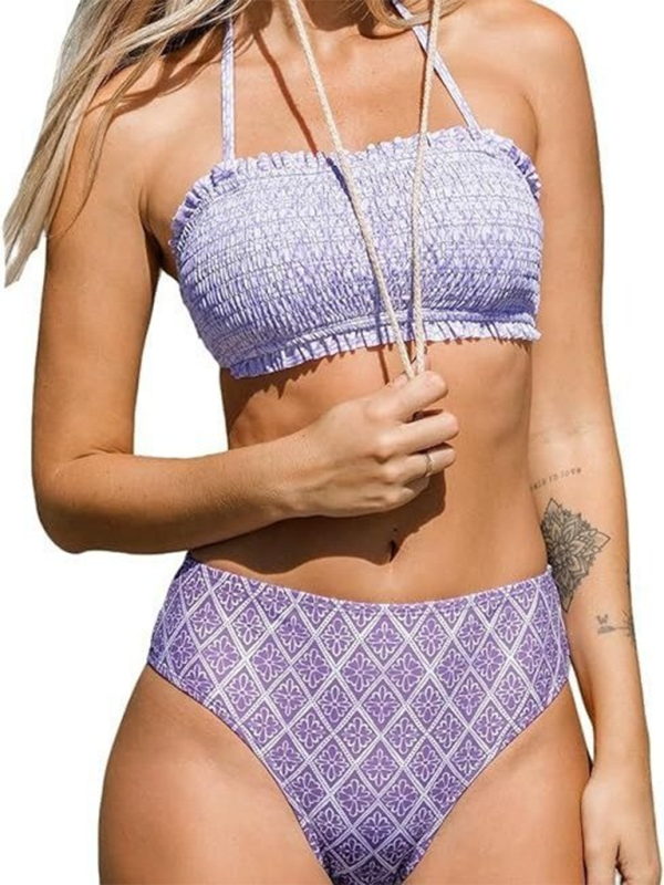 Levoire | Femme Resort Plage Bande Bikini Fleurs