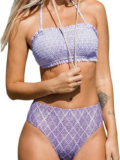 Levoire | Femme Resort Plage Bande Bikini Fleurs