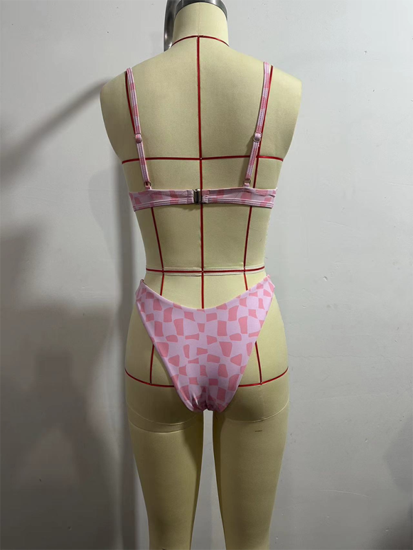 Levoire | Motematisk et sexy deux pièces de vacances femmes imprimé string bikini