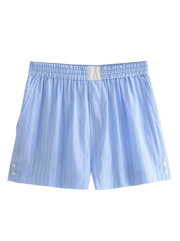 Levoire | Modisj chemise à manches courtes avec rayures contrastées + ensemble de shorts à deux pièces