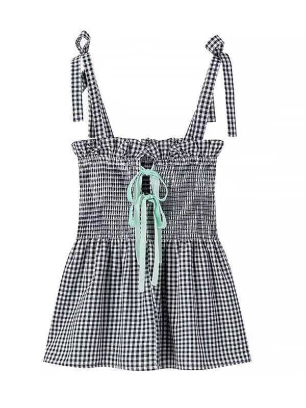 Levoire | Femme Mode de Rue Top À Carreaux