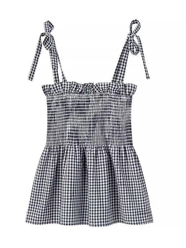 Levoire | Femme Mode de Rue Top À Carreaux