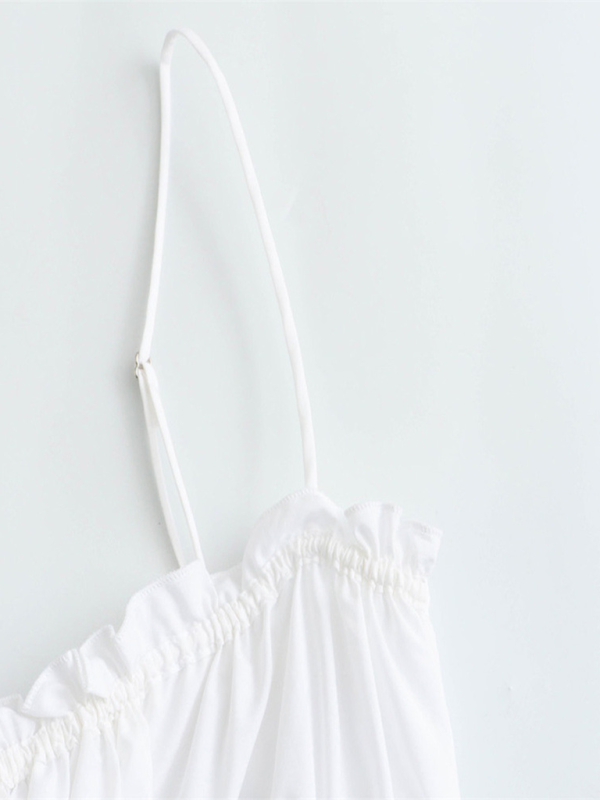 Levoire | Vêtements pour dames Top spaghetti loose décoré avec un nœud