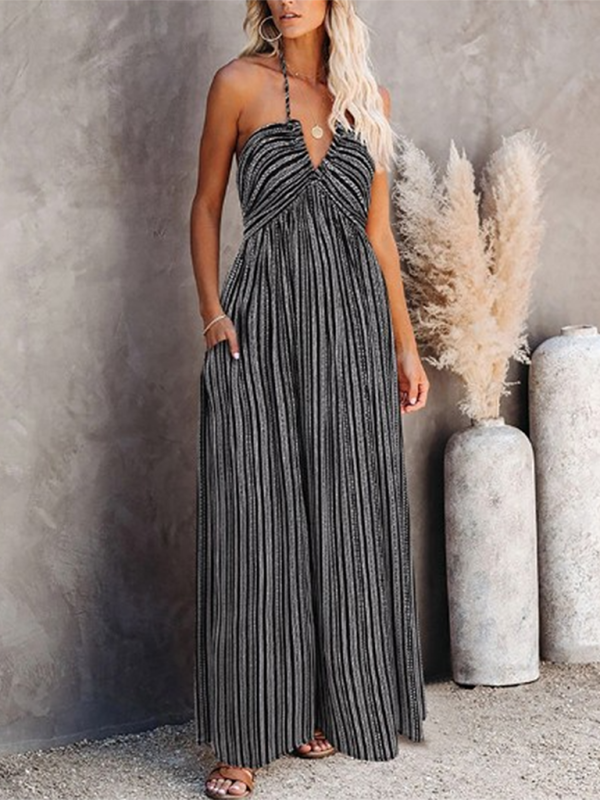 Levoire | Femmes nouvelles bretelles ajustables sexy robe Noir