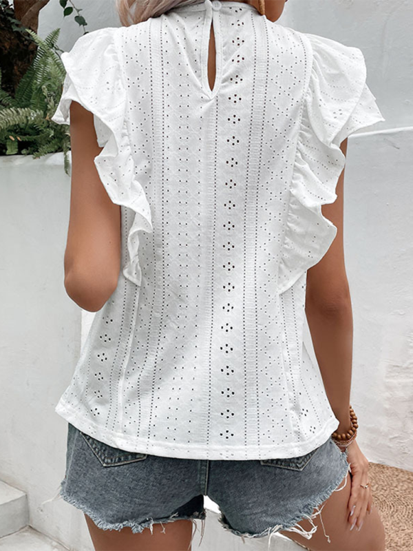 Levoire | Mode Femme Chemise à Ruchés Blanc Casual