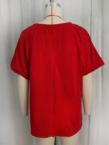 Levoire | Nouveau pull en tricot brodé de paillettes en lettres anglaises à manches courtes