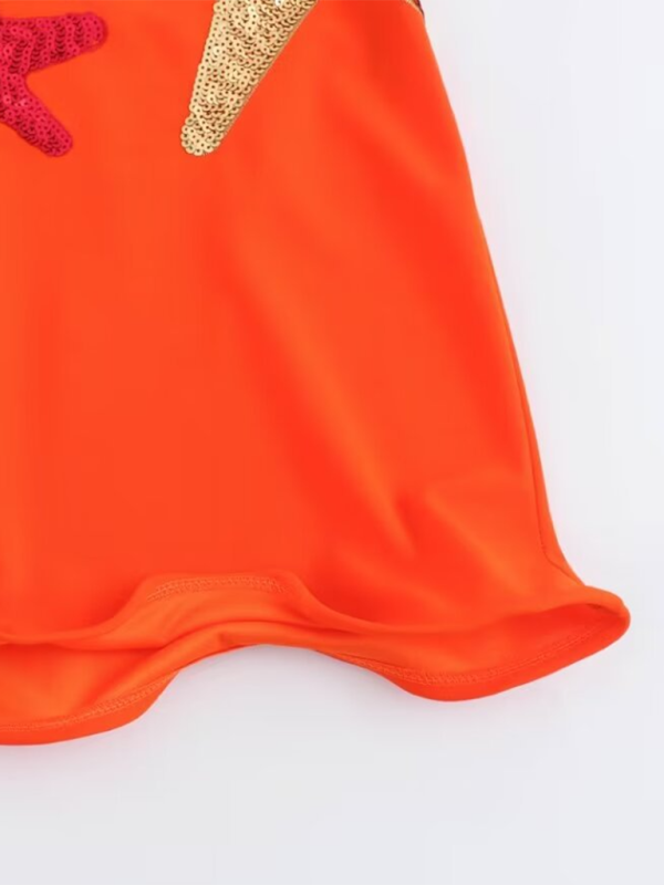 Levoire | Mode Irrévocable Brodé de Paillettes Robe Débardeur Court