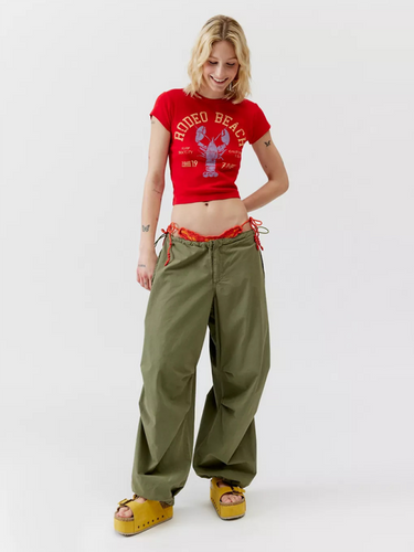Levoire | Nouveau col rond imprimé court à manches courtes Slim-Fit t-shirt femme sexy ajusté