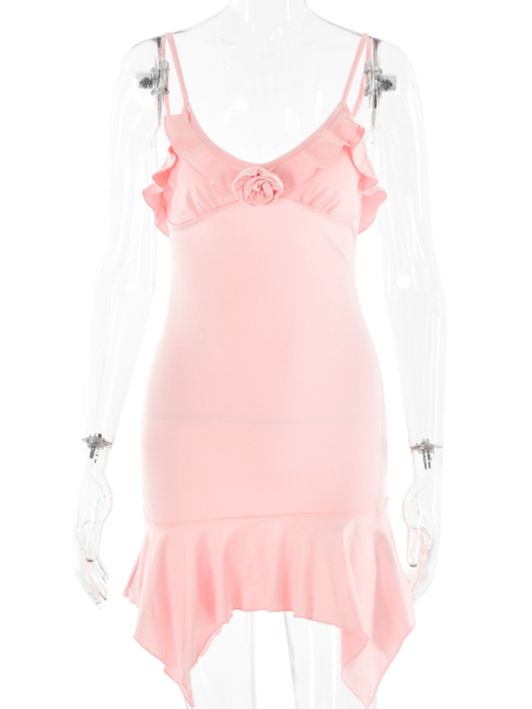 Levoire | Robe à bretelles décolletée mode nouvelle sexy chaude fille taille haute sac à dos jupe hanches