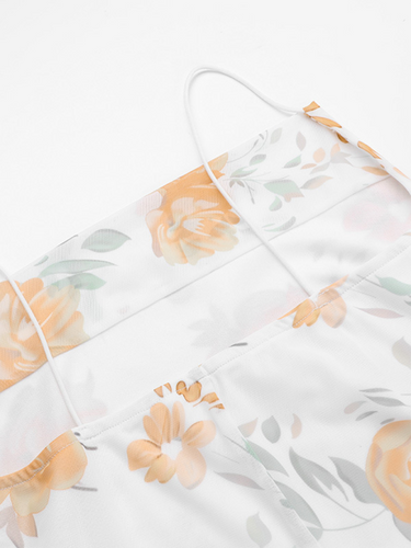 Levoire | Nouveau style élégant en mesh imprimé robe collant