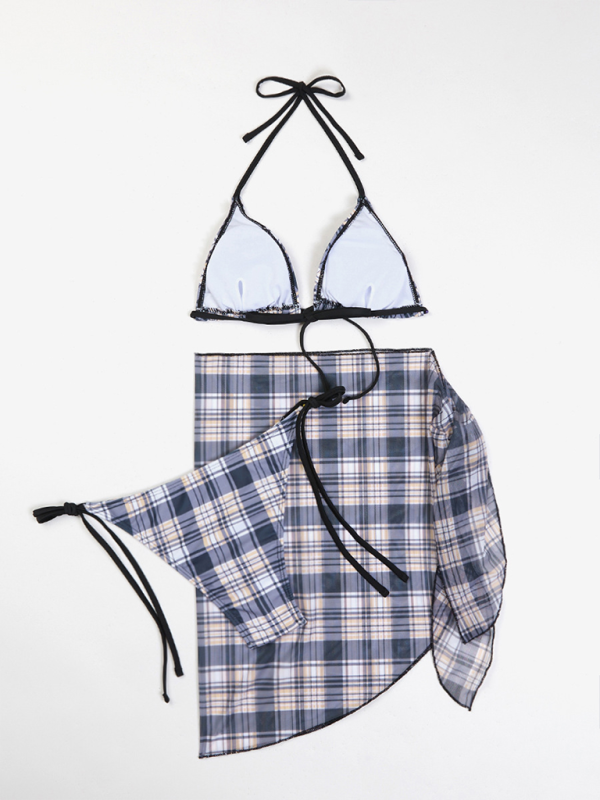 Levoire | Femmes sexy Bikini Lacer jupe trois pièces maillot de bain