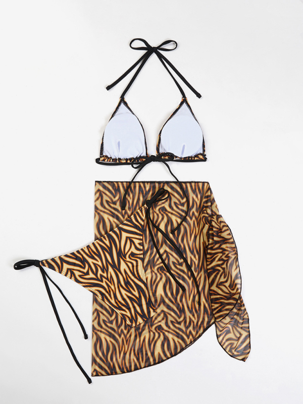 Levoire | Femmes sexy Bikini Lacer jupe trois pièces maillot de bain
