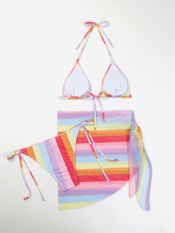 Levoire | Femmes sexy Bikini Lacer jupe trois pièces maillot de bain