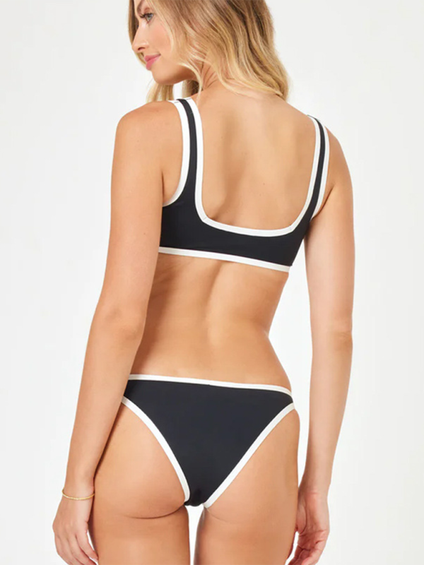 Levoire | Maillot de bain bikini sexy noir et blanc Bikinis