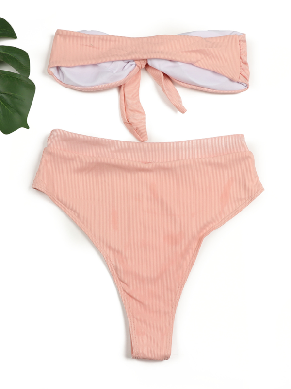 Levoire | Femme Taille haute Bikini Tube haut Maillot de bain