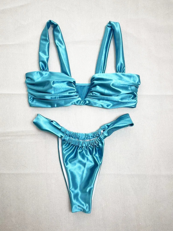 Levoire | Mode Sexy Femme Monochrome Lisse Bikini Ensemble