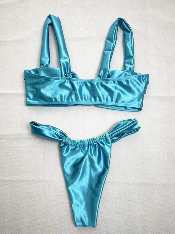 Levoire | Mode Sexy Femme Monochrome Lisse Bikini Ensemble